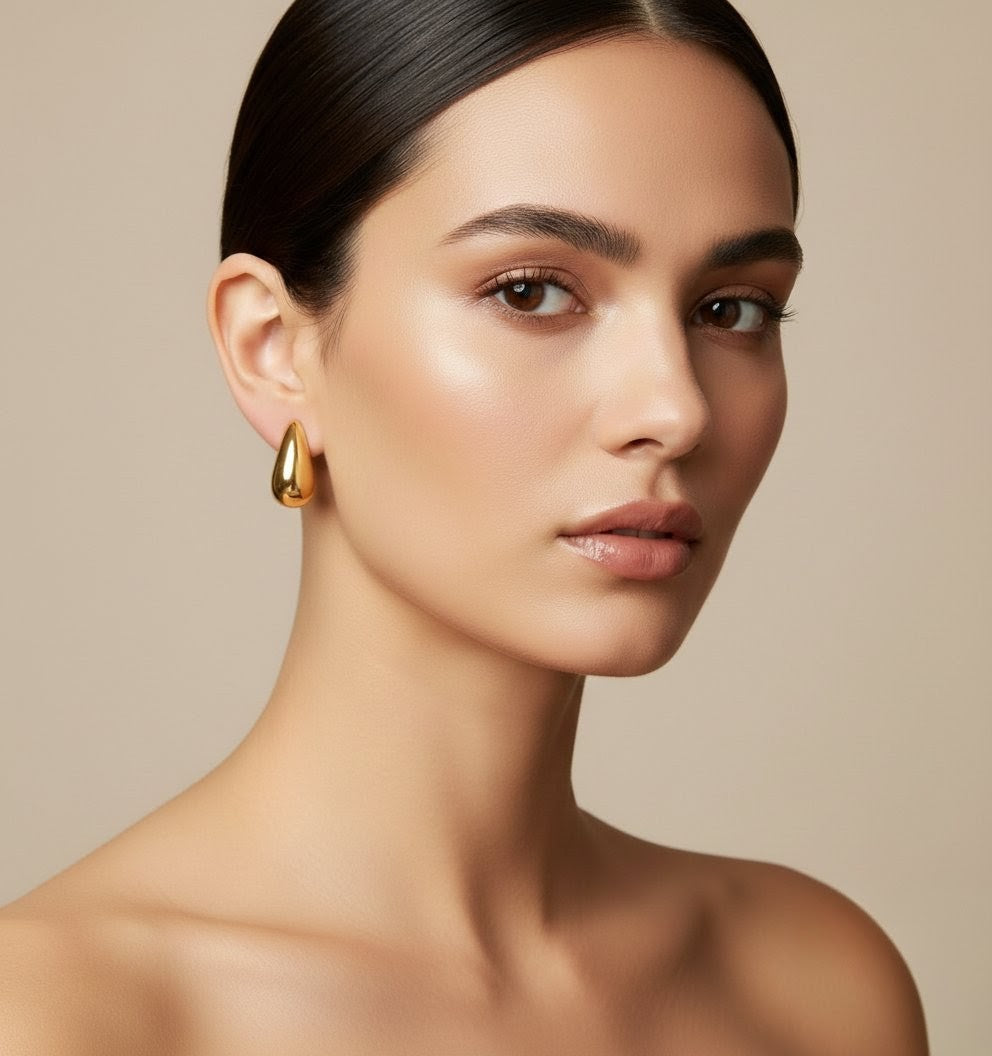 Ora Solstice Drop Earrings, 18K Gold Plated