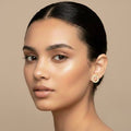 Ora Luna Circle Earrings, 18K Gold Plated