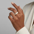 Ora Hearts Ring, 18K Gold Plated