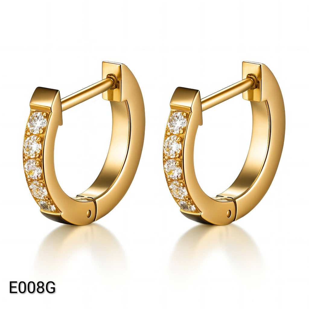 Ora Orbit Hoop Earrings, 18K Gold Plated