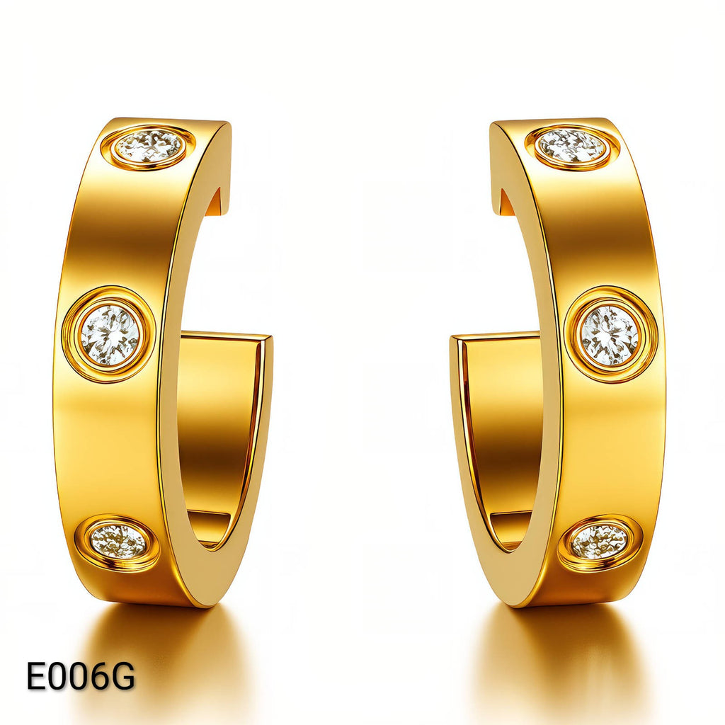 Ora Orbit Earrings, 18K Gold Plated