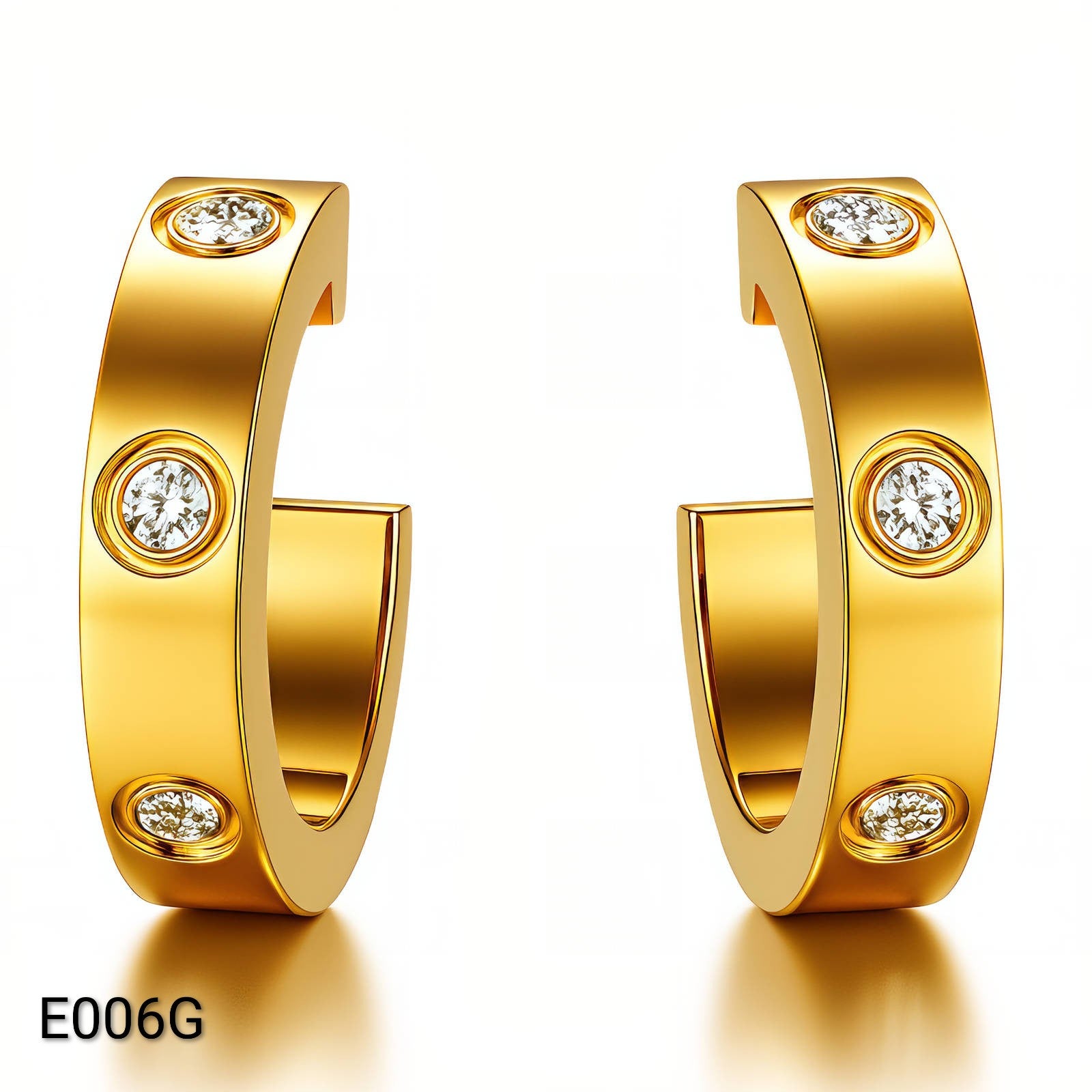 Ora Orbit Earrings, 18K Gold Plated
