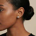 Ora Solitaire Earrings, Stainless Steel