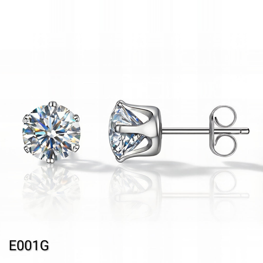 Ora Solitaire Earrings, Stainless Steel