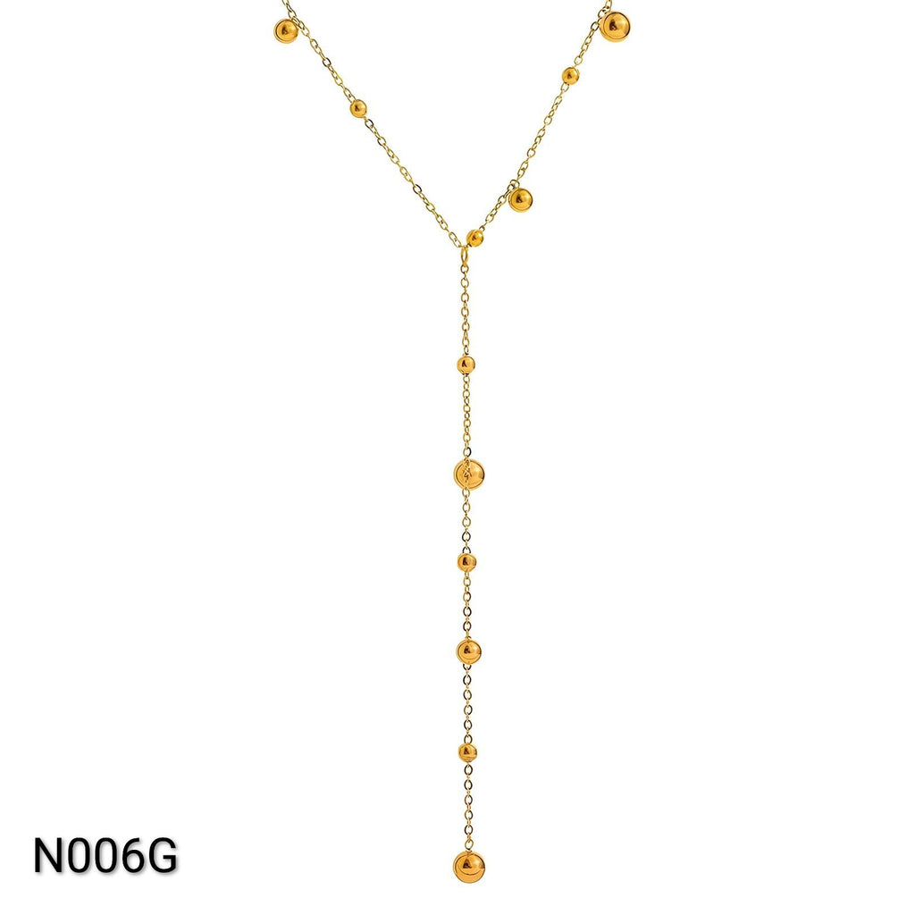 Ora Lariat Necklace, 18K Gold Plated