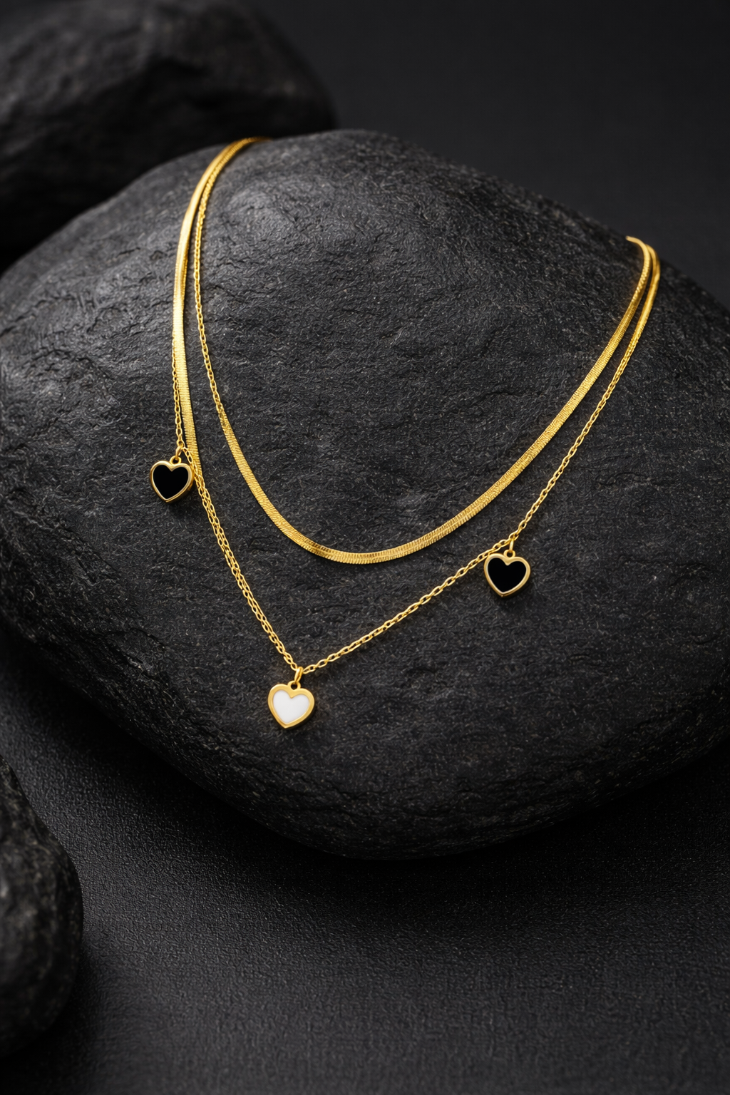 Ora Luxlove Layer Necklace, 18K Gold Plated
