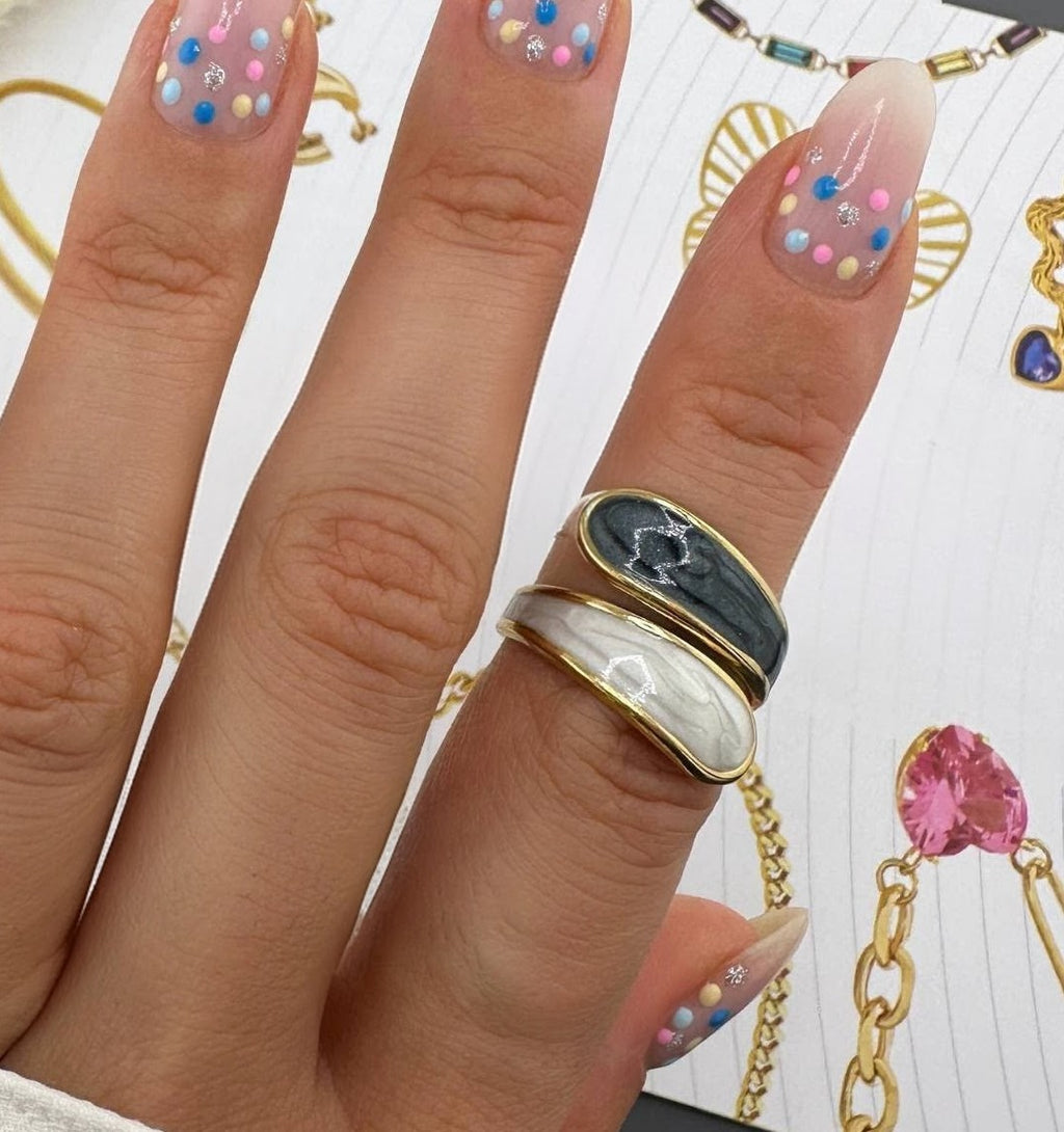 Ora Eclipse Ring, 18K Gold Plated