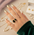 Ora Eclipse Ring, 18K Gold Plated