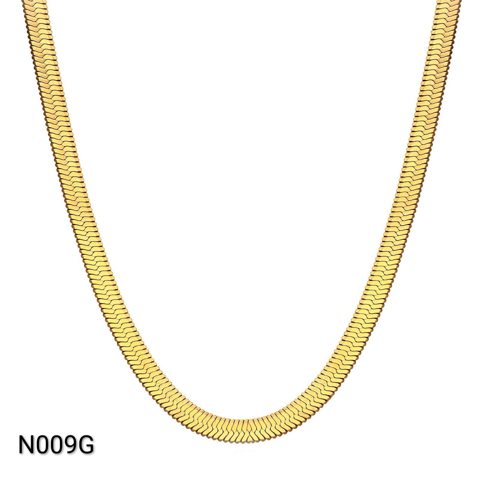 Ora Serpent Necklace, 18K Gold Plated