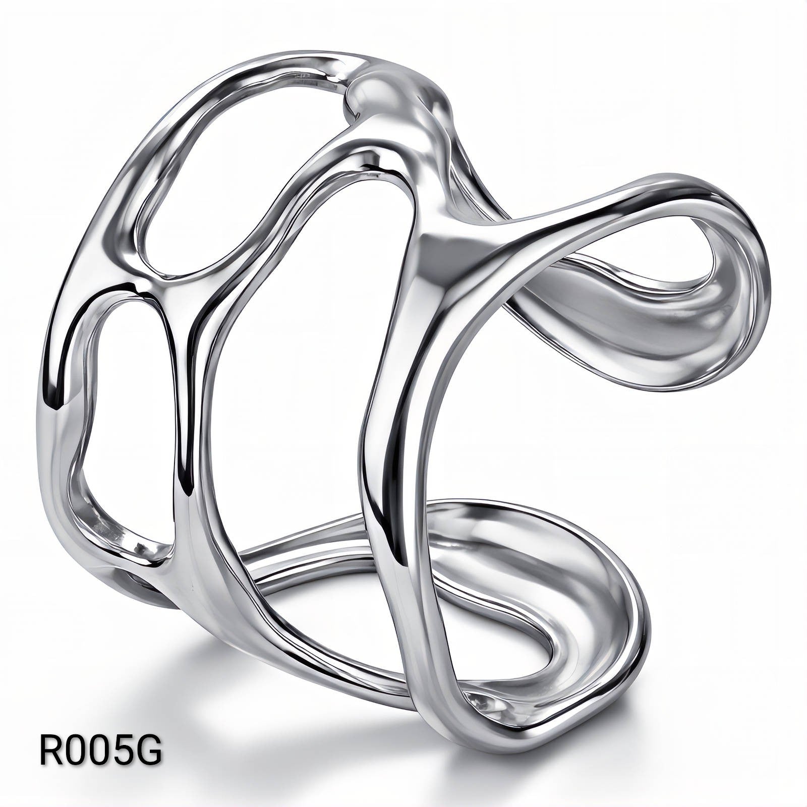Ora Sculpt Ring, Stainless Steel