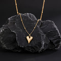 Ora Lumen Heart Necklace, 18K Gold Plated