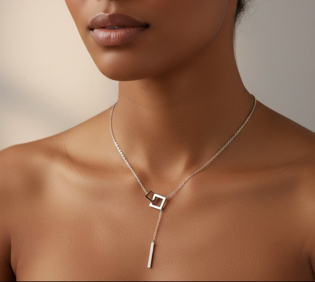 Ora Urban Geometry Necklace, Premium Stainless Steel