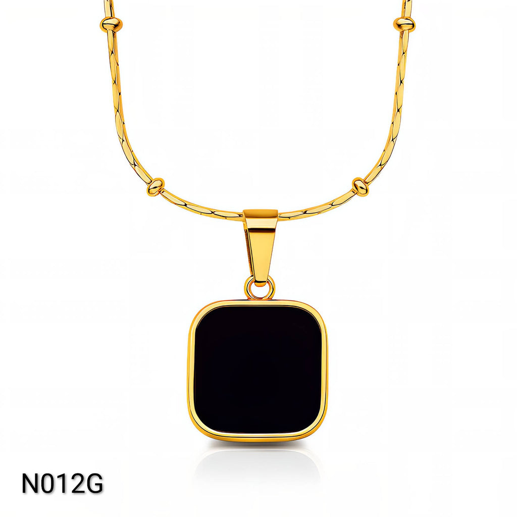 Ora Eclipse Necklace, 18K Gold Plated Steel