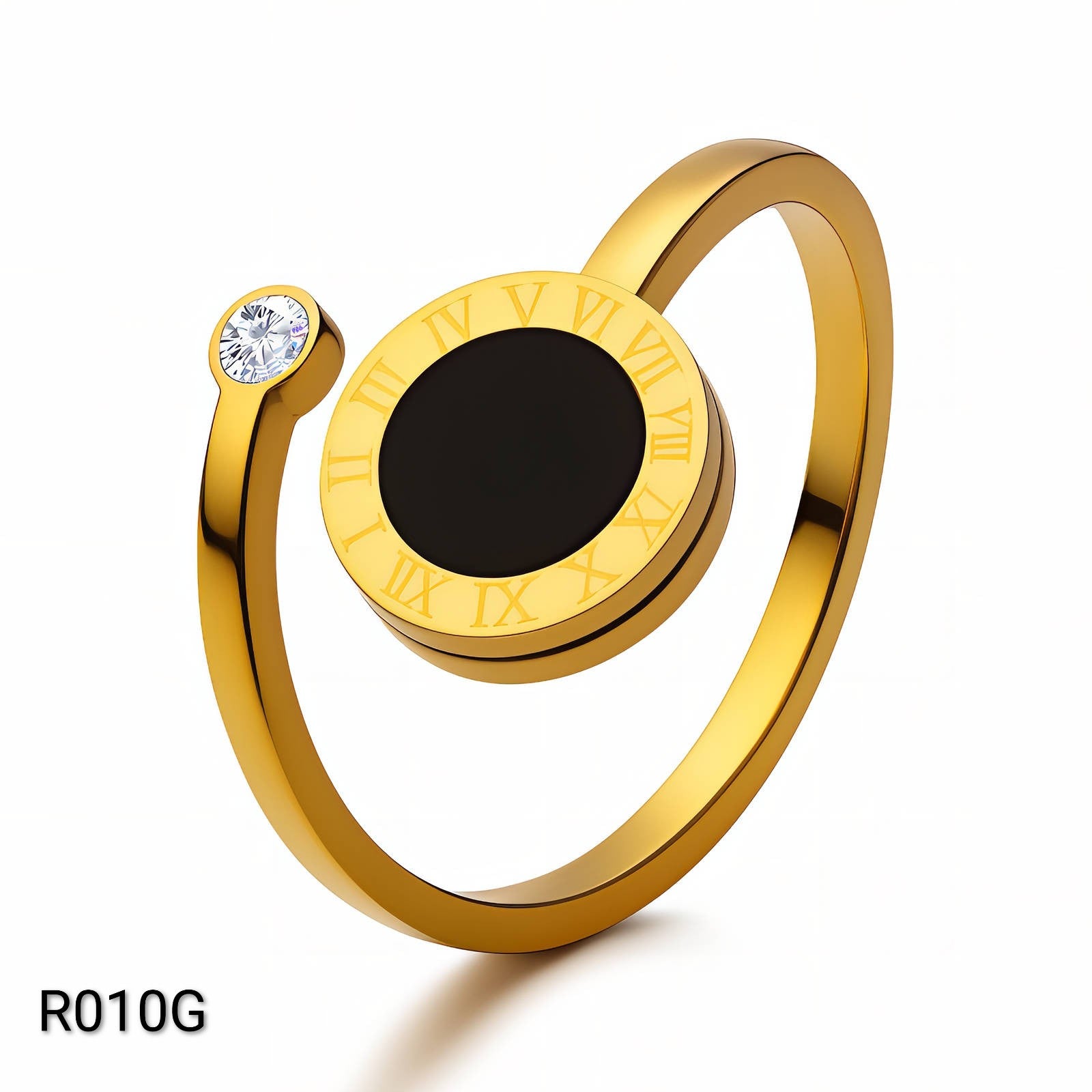 Ora Midnight Ring, 18K Gold Plated