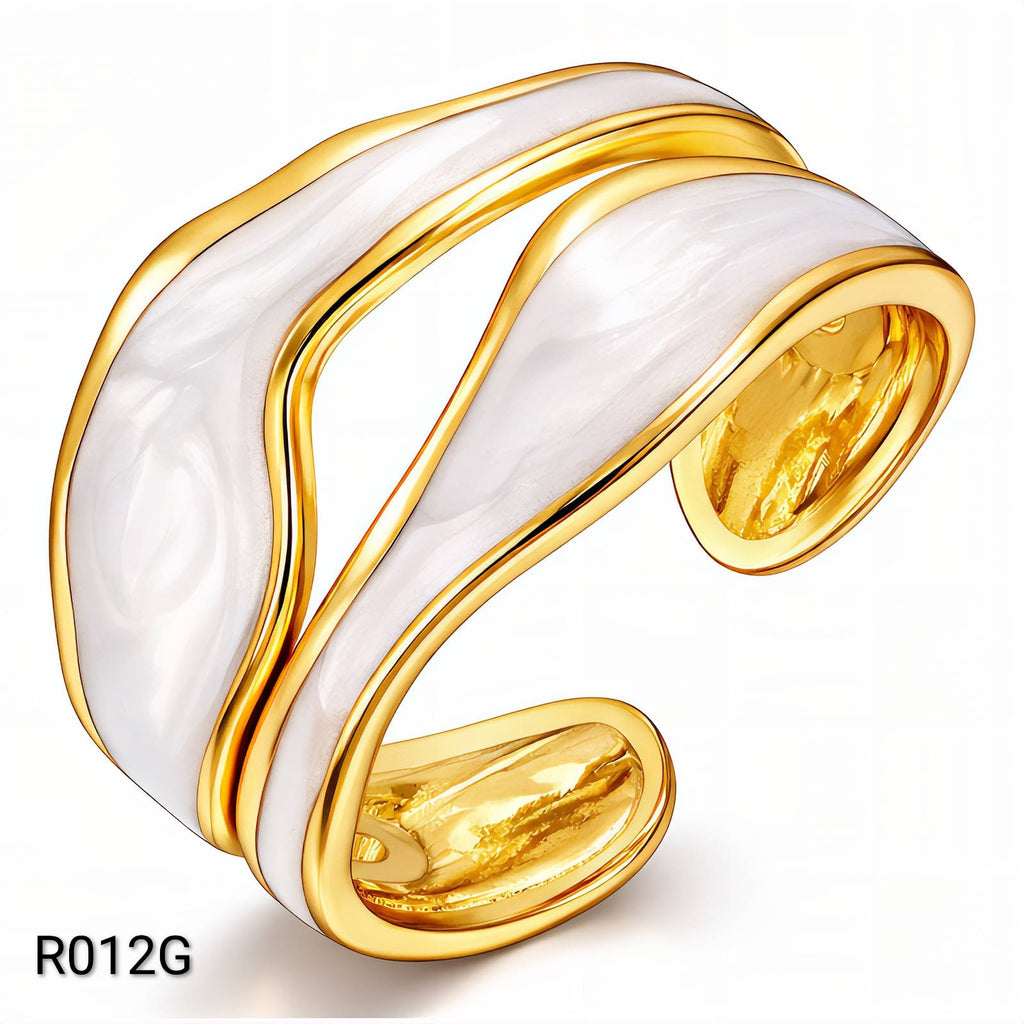 Ora Luna Ring, 18K Gold Plated