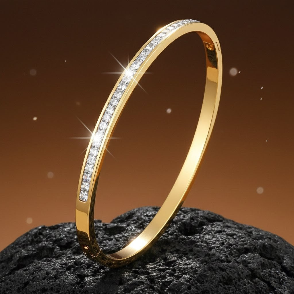 Ora Lumina Bracelet, 18K Gold Plated Steel