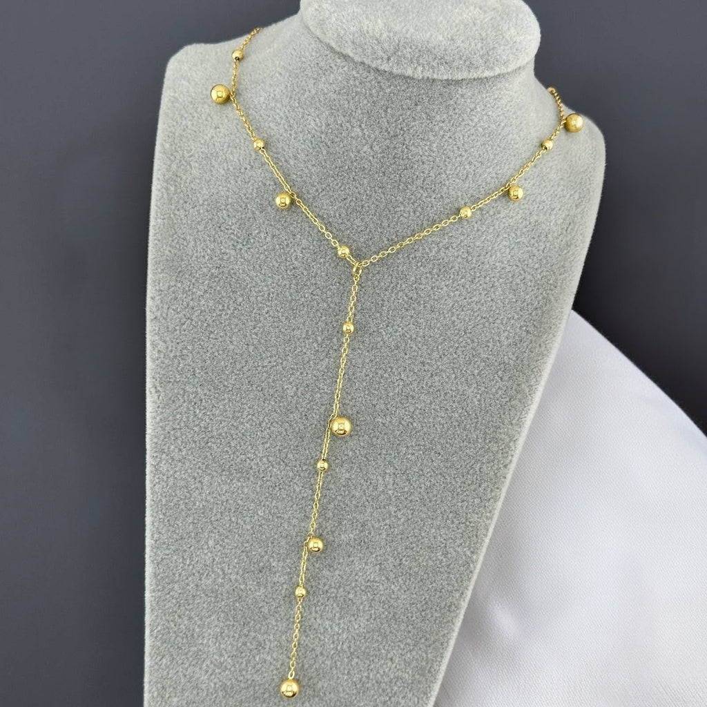 Ora Lariat Necklace, 18K Gold Plated