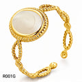 Ora Halo Vintage Ring, 18K Gold Plated