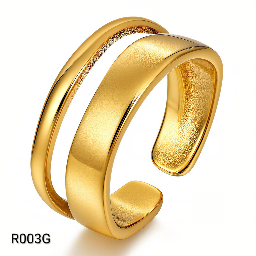 Ora Elysian loop Ring, 18K Gold Plated